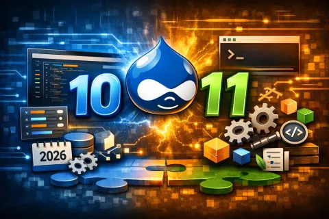 Drupal 10 vs Drupal 11 Image